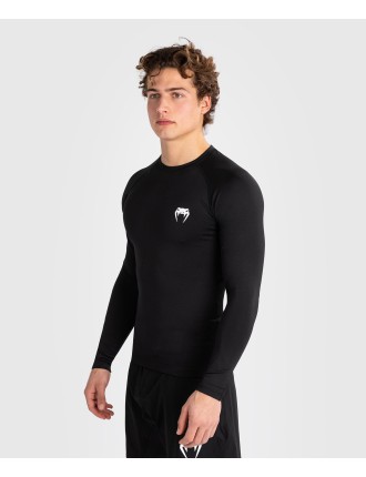 Top Choice Venum Contender Men Long Sleeve Rashguard - Black/White Ready for Shipment