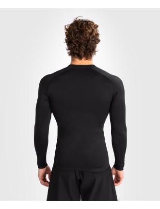 Top Choice Venum Contender Men Long Sleeve Rashguard - Black/White Ready for Shipment