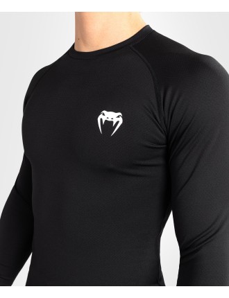 Top Choice Venum Contender Men Long Sleeve Rashguard - Black/White Ready for Shipment