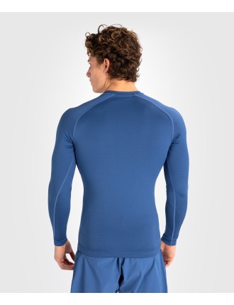 Top Choice Venum Contender Men Long Sleeve Rashguard - Blue Latest Edition