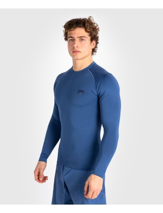 Top Choice Venum Contender Men Long Sleeve Rashguard - Blue Latest Edition