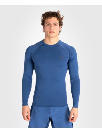 Top Choice Venum Contender Men Long Sleeve Rashguard - Blue Latest Edition