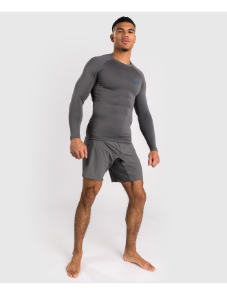 Top Choice Venum Contender Men Long Sleeve Rashguard - Grey On Hand Now