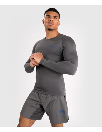 Top Choice Venum Contender Men Long Sleeve Rashguard - Grey On Hand Now