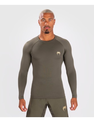 Top Choice Venum Contender Men Long Sleeve Rashguard - Khaki Fresh Release