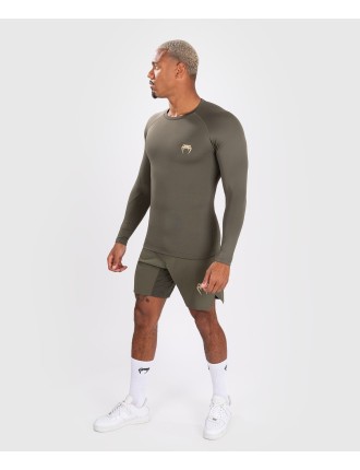 Top Choice Venum Contender Men Long Sleeve Rashguard - Khaki Fresh Release