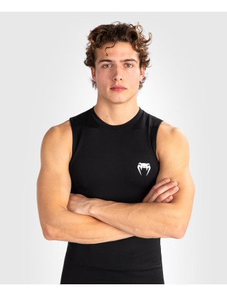 Top Choice Venum Contender Men Sleeveless Rashguard - Black/White Hot New Item