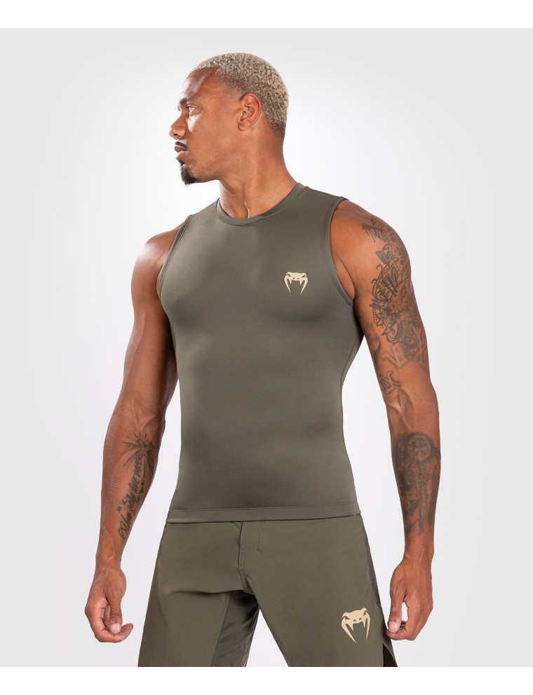 Top Choice Venum Contender Men Sleeveless Rashguard - Khaki New Release