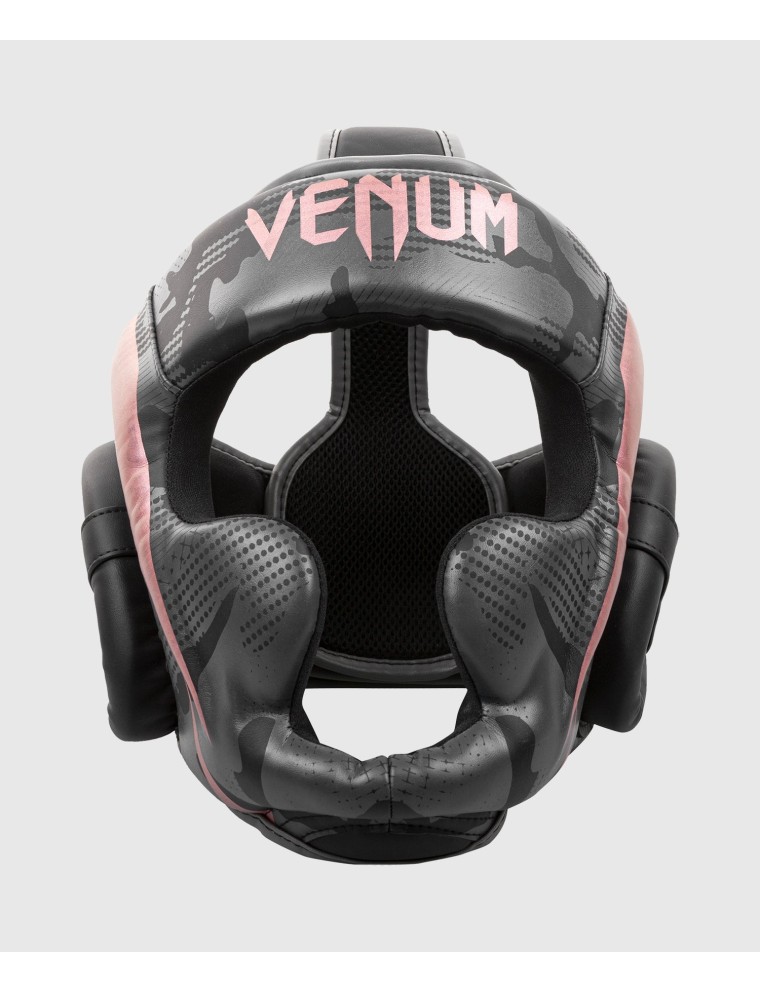 Top Choice Venum Elite Boxing Headgear - Black/Pink Gold Immediate Availability