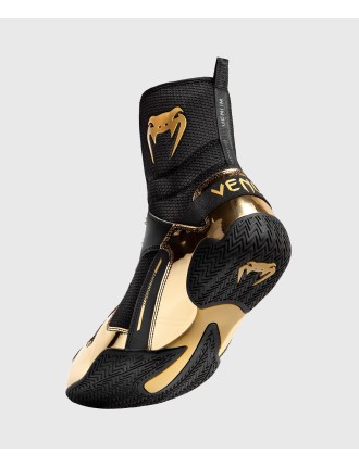 Top Choice Venum Elite Boxing Shoes - Black/Gold Just In