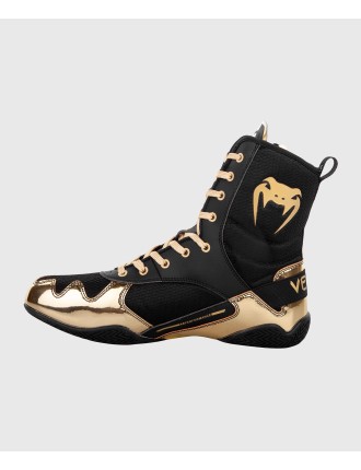 Top Choice Venum Elite Boxing Shoes - Black/Gold Just In