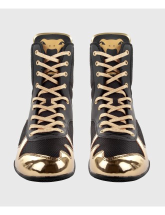 Top Choice Venum Elite Boxing Shoes - Black/Gold Just In