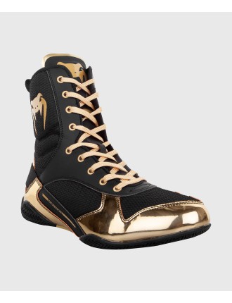 Top Choice Venum Elite Boxing Shoes - Black/Gold Just In