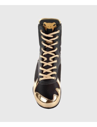 Top Choice Venum Elite Boxing Shoes - Black/Gold Just In