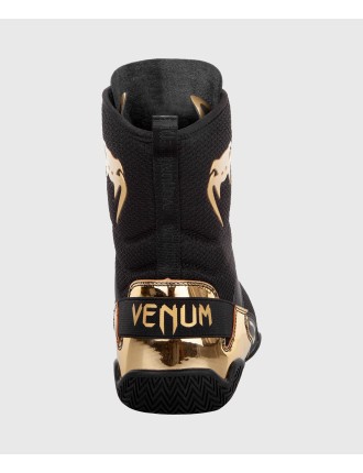 Top Choice Venum Elite Boxing Shoes - Black/Gold Just In