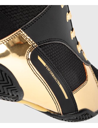 Top Choice Venum Elite Boxing Shoes - Black/Gold Just In