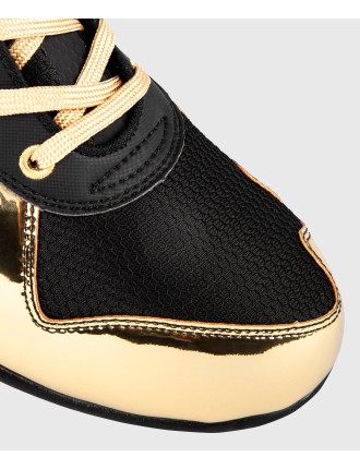 Top Choice Venum Elite Boxing Shoes - Black/Gold Just In