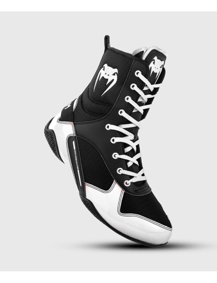 Top Choice Venum Elite Boxing Shoes - Black/White Available for Immediate Shipping