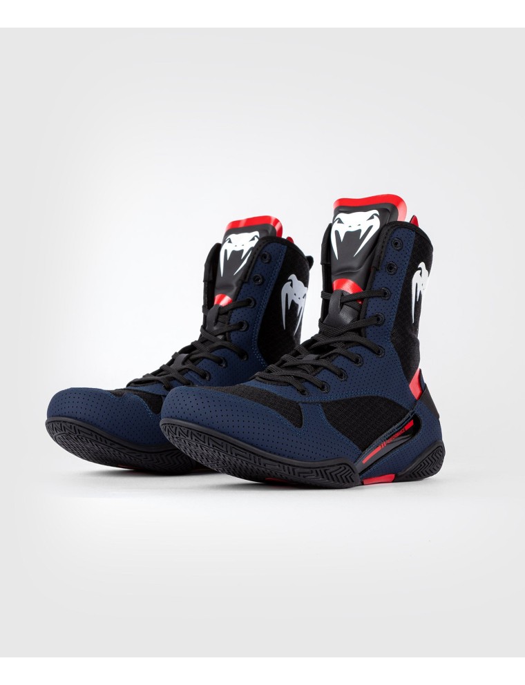 Top Choice Venum Elite Boxing Shoes - Navy/Black/Red On Hand Now