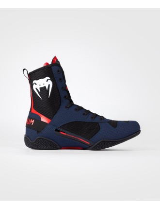 Top Choice Venum Elite Boxing Shoes - Navy/Black/Red On Hand Now