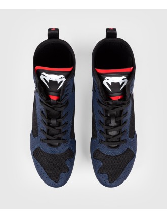 Top Choice Venum Elite Boxing Shoes - Navy/Black/Red On Hand Now