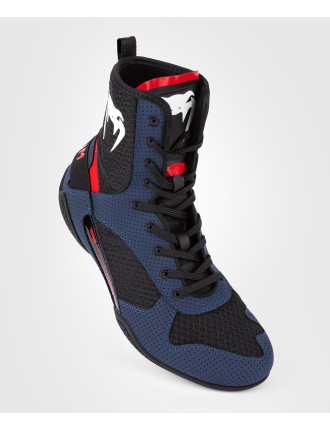 Top Choice Venum Elite Boxing Shoes - Navy/Black/Red On Hand Now