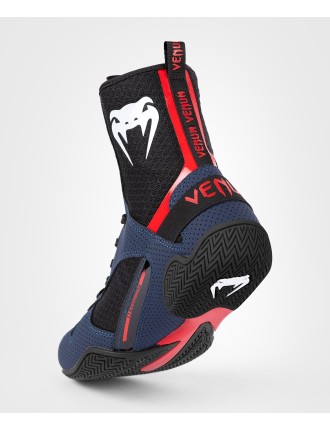 Top Choice Venum Elite Boxing Shoes - Navy/Black/Red On Hand Now