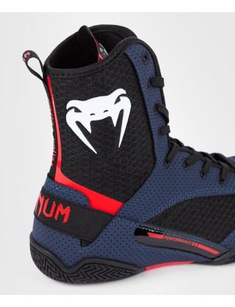 Top Choice Venum Elite Boxing Shoes - Navy/Black/Red On Hand Now