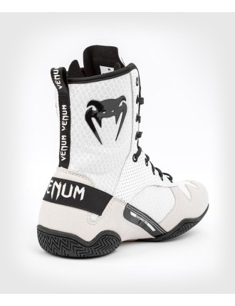 Top Choice Venum Elite Boxing Shoes - White/Black Fresh Release