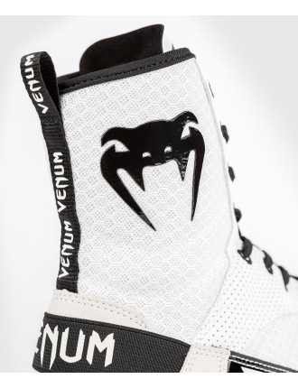 Top Choice Venum Elite Boxing Shoes - White/Black Fresh Release