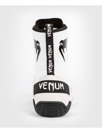 Top Choice Venum Elite Boxing Shoes - White/Black Fresh Release