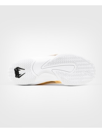 Top Choice Venum Elite Boxing Shoes - White/Black/Gold Limited Stock