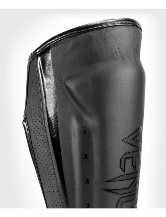 Top Choice Venum Elite Evo Shin Guards - Black/Black New Stock