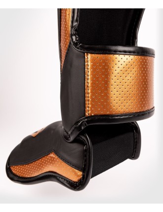 Top Choice Venum Elite Evo Shinguards - Black/Bronze Just In