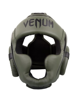 Top Choice Venum Elite Headgear - Kaki/Black New Stock