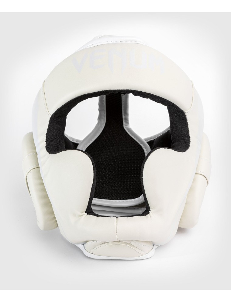 Top Choice Venum Elite Headgear - White/White