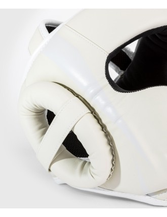 Top Choice Venum Elite Headgear - White/White