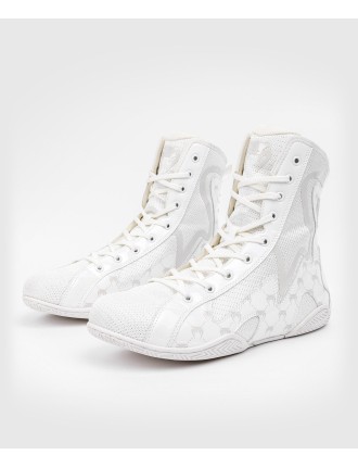 Top Choice Venum Elite Evo Monogram Boxing Shoes - White/Off-White Ready for Shipment