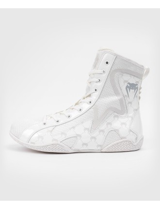 Top Choice Venum Elite Evo Monogram Boxing Shoes - White/Off-White Ready for Shipment