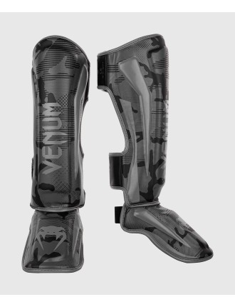 Top Choice Venum Elite Shin Guards - Black/Dark camo On Hand Now