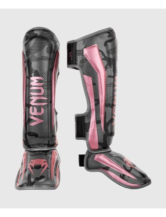 Top Choice Venum Elite Shin Guards - Black/Pink Gold Fresh Release