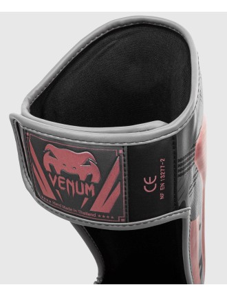 Top Choice Venum Elite Shin Guards - Black/Pink Gold Fresh Release