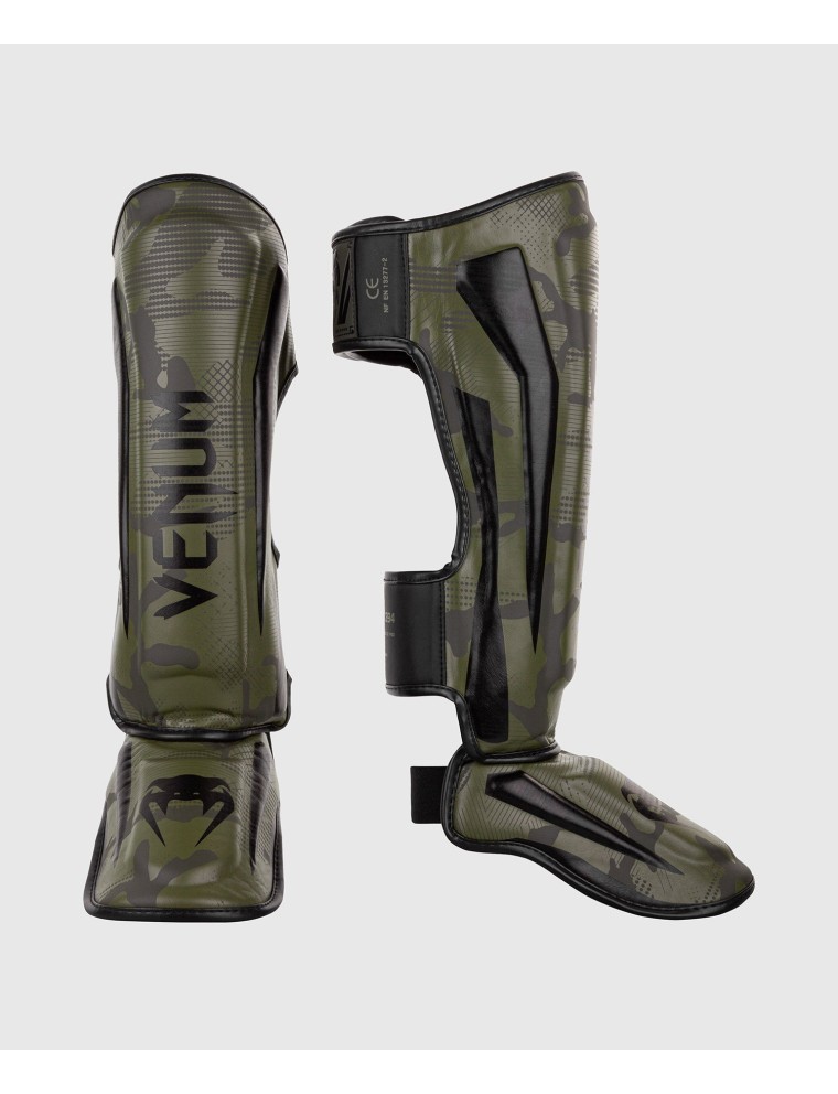 Top Choice Venum Elite Shin Guards - Khaki camo Immediate Availability