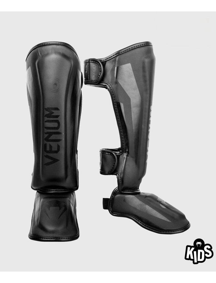 Top Choice Venum Elite Shin Guards Kids - Exclusive - Black/Black Just Launched