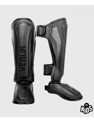 Top Choice Venum Elite Shin Guards Kids - Exclusive - Black/Black Just Launched