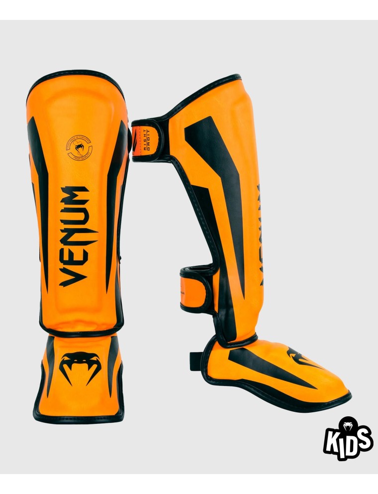 Top Choice Venum Elite Shin Guards Kids - Exclusive - Neo Orange