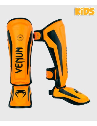 Top Choice Venum Elite Shin Guards Kids - Exclusive - Neo Orange