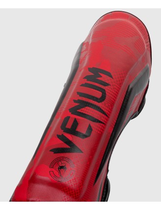 Top Choice Venum Elite Shin Guards - Red Camo Available for Immediate Shipping