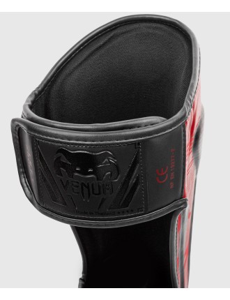 Top Choice Venum Elite Shin Guards - Red Camo Available for Immediate Shipping