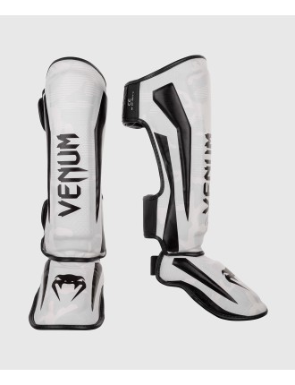 Top Choice Venum Elite Shin Guards - White/Camo New Release